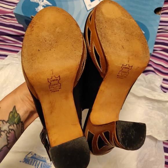 John Fluevog Miracles Platform Bunford Open Toe 7 - Picture 8 of 8